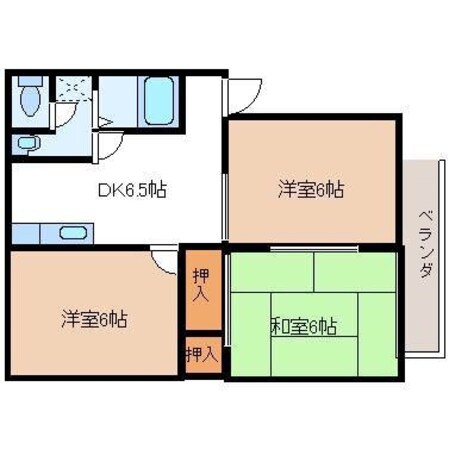 ファミールコート甘木の物件間取画像